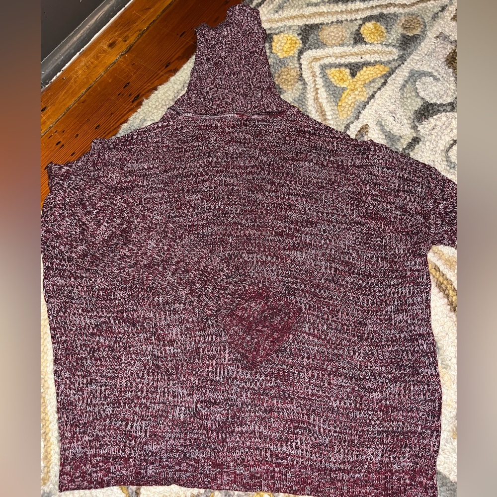 Red sweater turtle neck